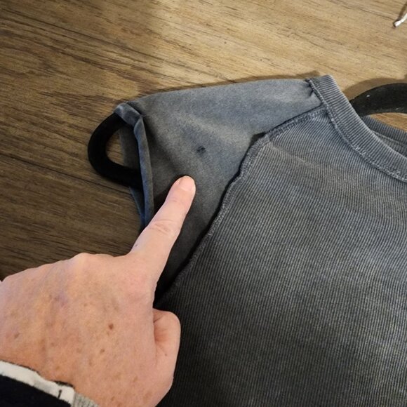 Free People Ever Had Tee Black Med- Small Hole - Picture 5 of 12